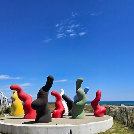 L'Azur 4 Pers Clim Parking Acces Plage Direct Le Barcarès エクステリア 写真