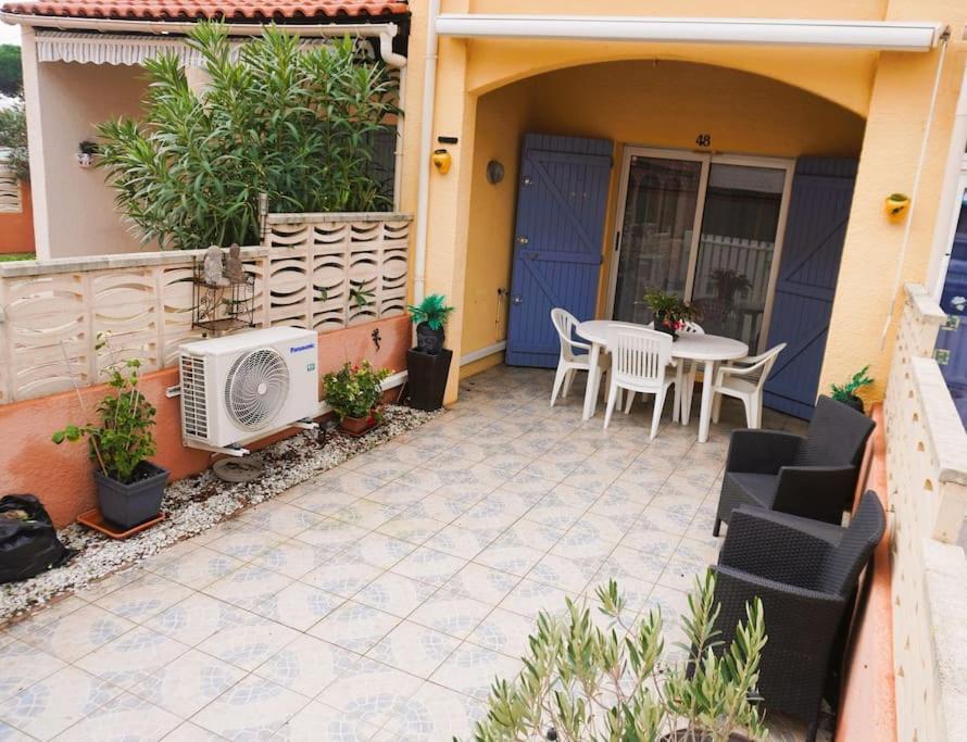 L'Azur 4 Pers Clim Parking Acces Plage Direct Le Barcarès エクステリア 写真
